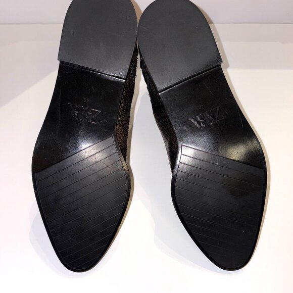 NEW ZARA BROWN SNAKESKIN CHELSEA BOOT W/ MINI STUDS SIZE 40 - Picture 7 of 8